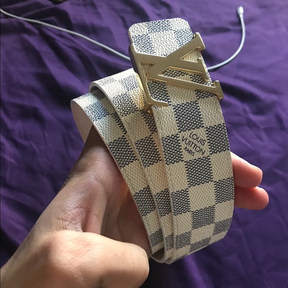 WHITE LV LOUIS V VUITTON BELT - Picture 1 of 1